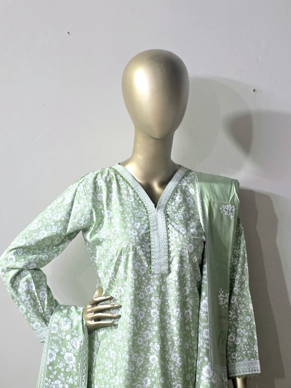 3 piece stitched dress