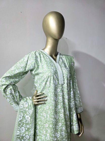 3 piece stitched dress